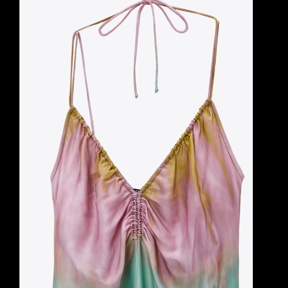 Zara Limited Edition Tie Dye Midi Dress - Picture 7 of 7